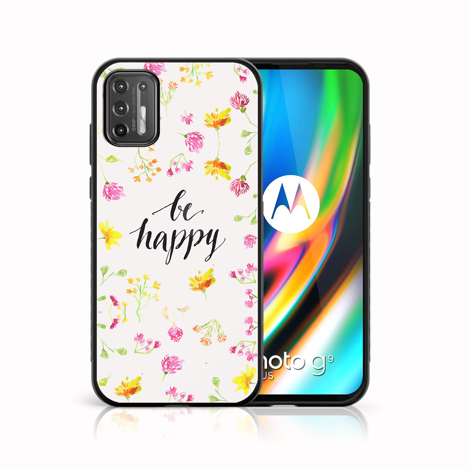 E-shop MY ART Silikónový kryt Motorola Moto G9 Plus BE HAPPY (019)