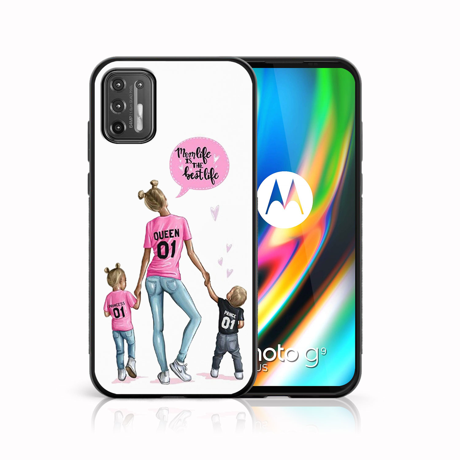 E-shop MY ART Silikónový kryt Motorola Moto G9 Plus QUEEN MOM (119)