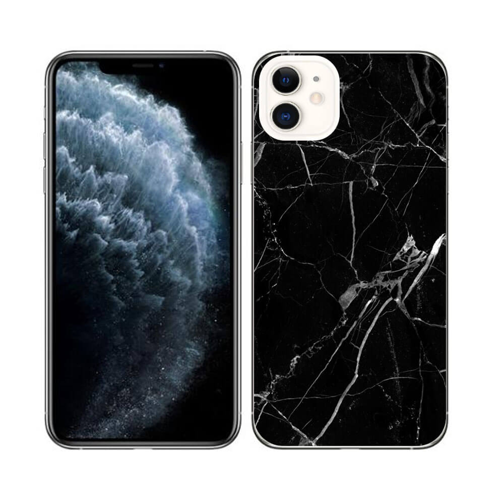 E-shop MY ART Ochranný obal Apple iPhone 11 BLACK MARBLE (142)