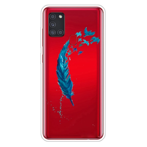 E-shop ART Silikónový kryt Samsung Galaxy A21s FEATHER