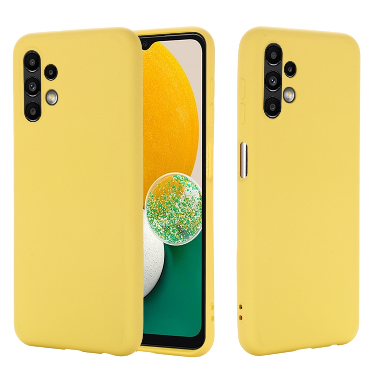 E-shop RUBBER Ochranný kryt Samsung Galaxy A13 žltý