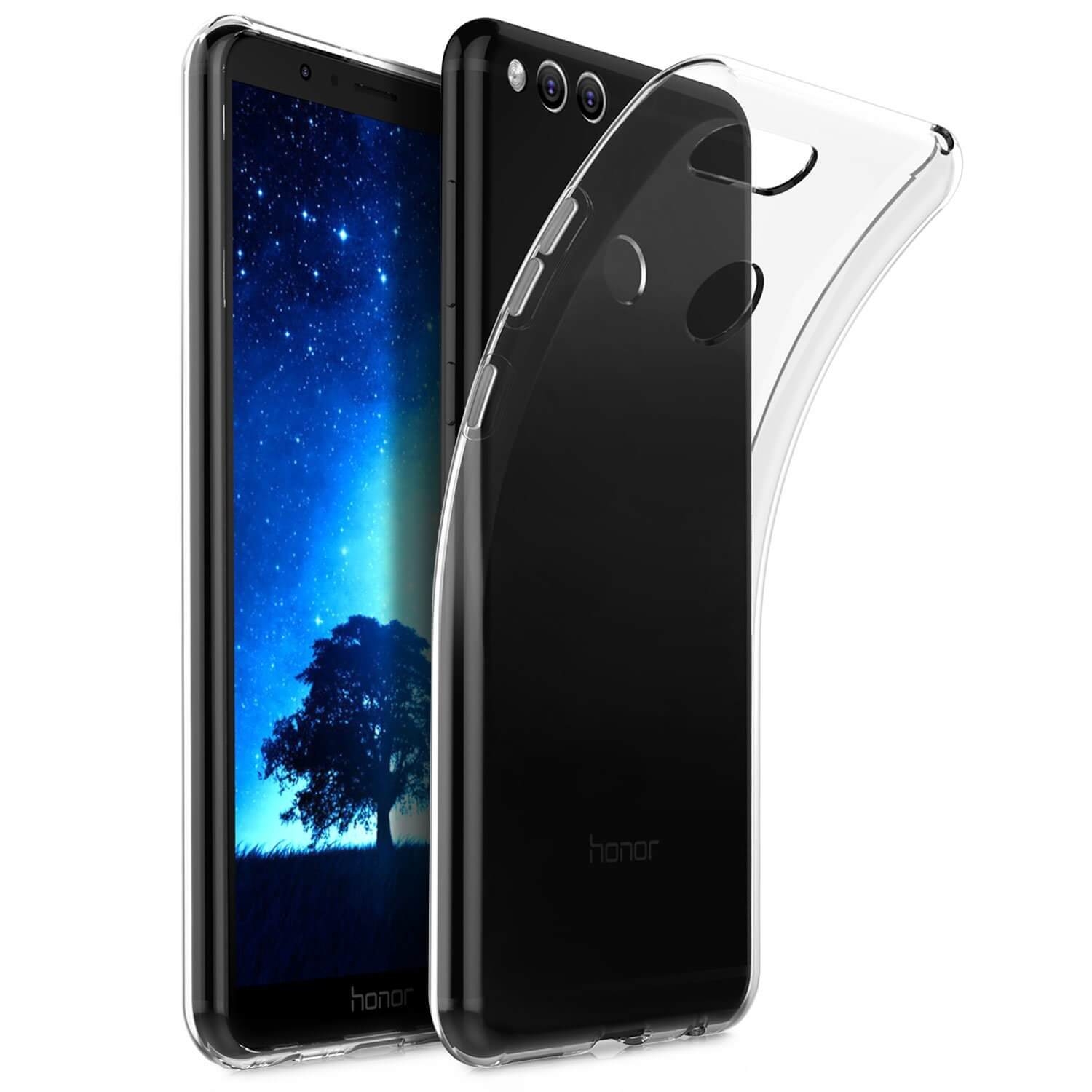 E-shop Silikónový priehľadný obal Honor 7X priehľadný