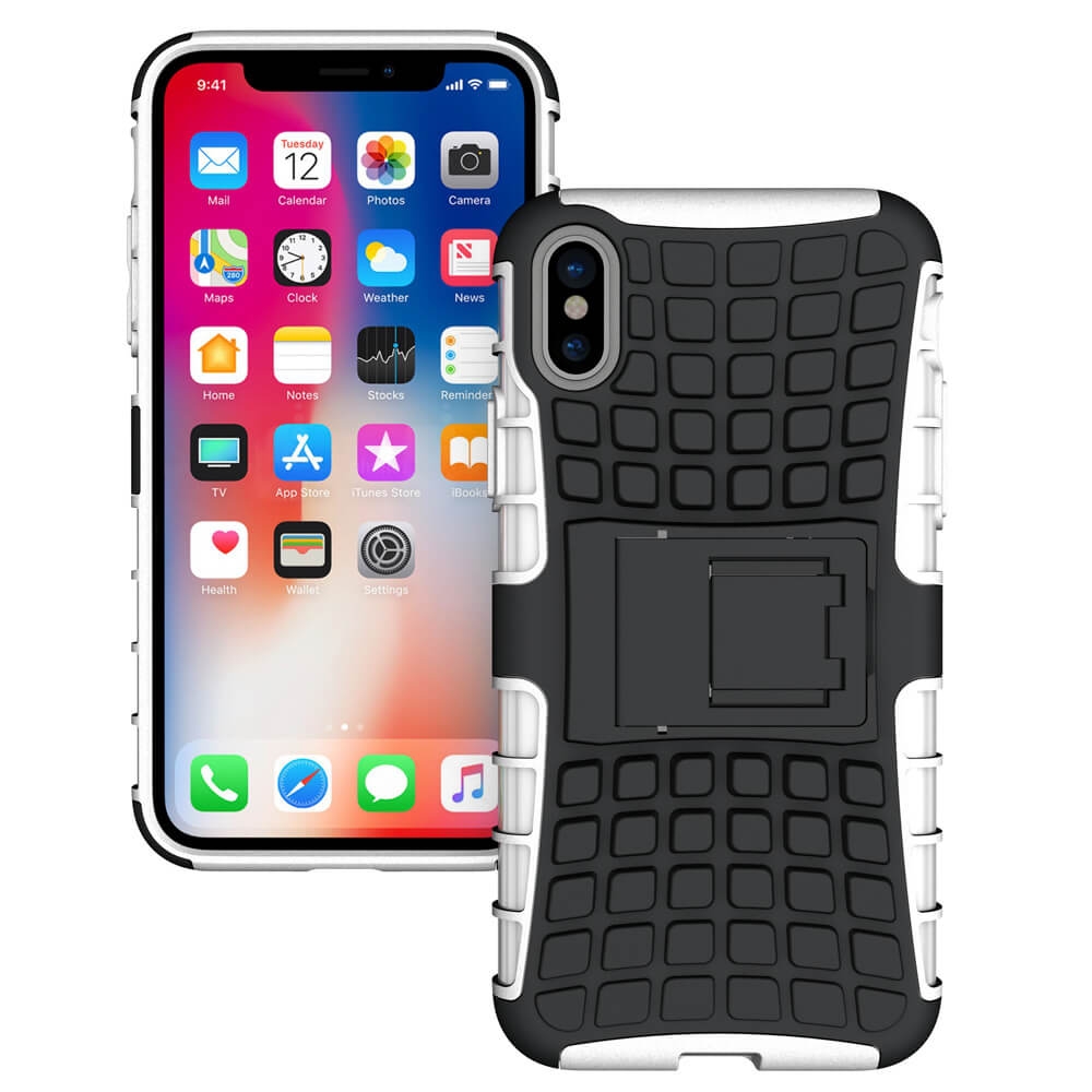 VSETKONAMOBIL 6540
STAND Extra odolný obal Apple iPhone X / XS biely