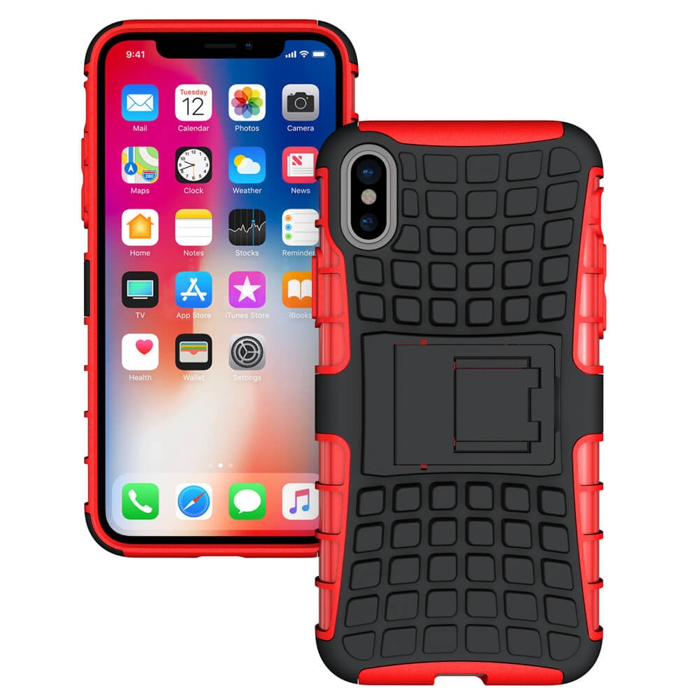 VSETKONAMOBIL 6538
STAND Extra odolný obal Apple iPhone X / XS červený