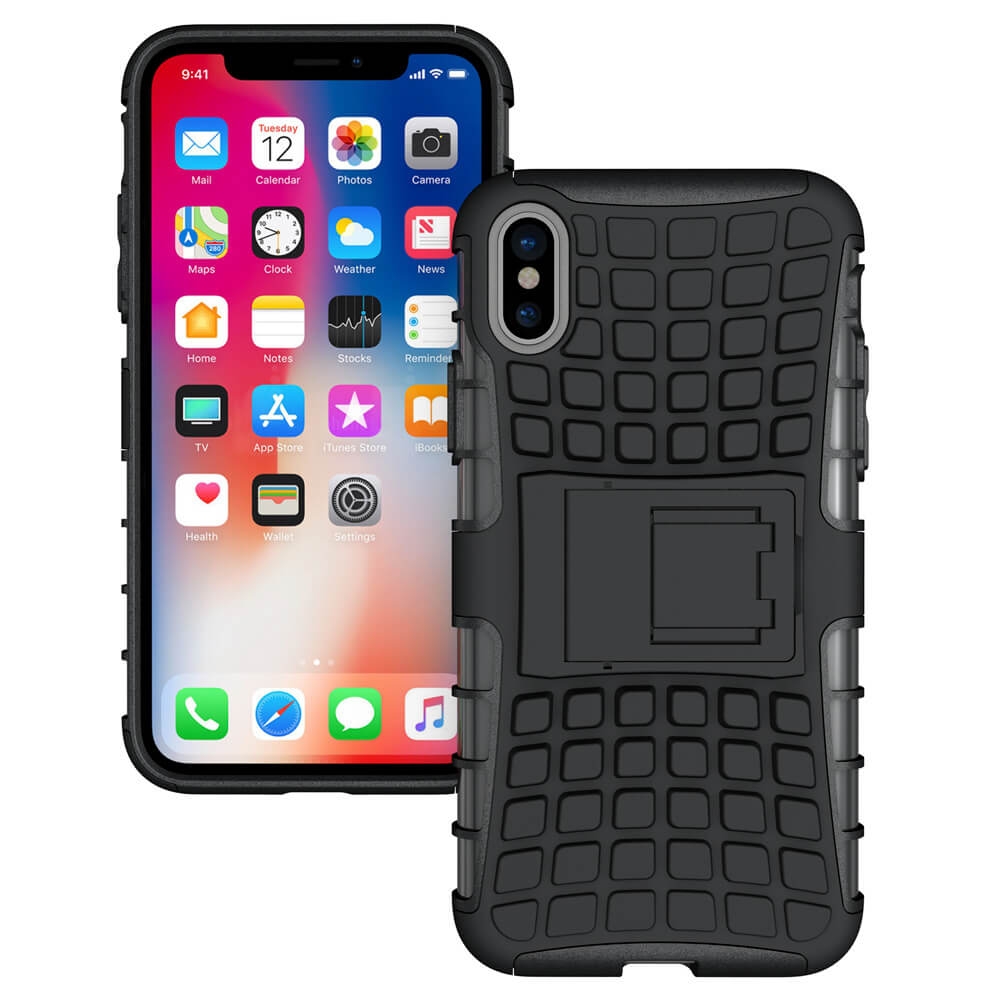 VSETKONAMOBIL 6537
STAND Extra odolný obal Apple iPhone X / XS čierny