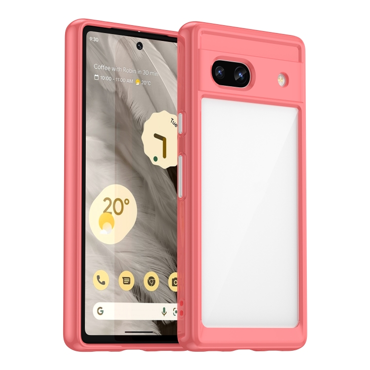 E-shop CRYSTAL Ochranný kryt pre Google Pixel 7a červený
