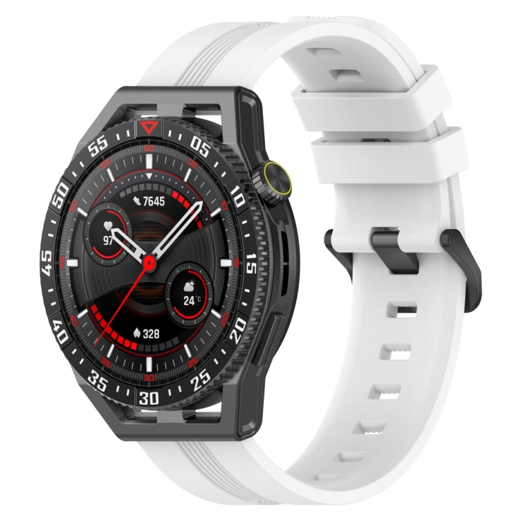 E-shop RUBBER Silikónový remienok Huawei Watch Buds / GT3 SE / GT3 Pro 46mm biely