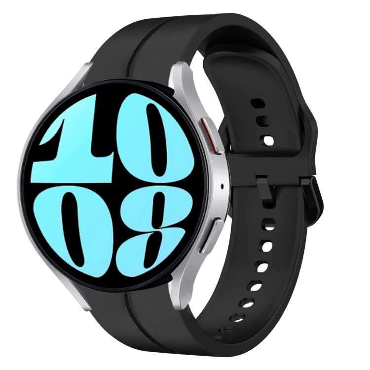 E-shop SILICONE Remienok pre Samsung Galaxy Watch6 Classic (47mm / 43mm) a Watch6 (44mm / 40mm) čierny