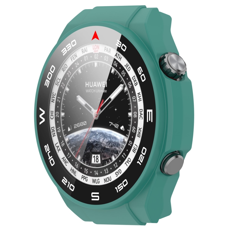 E-shop PC FULL COVER Plastový kryt so sklom Huawei Watch Ultimate zelený
