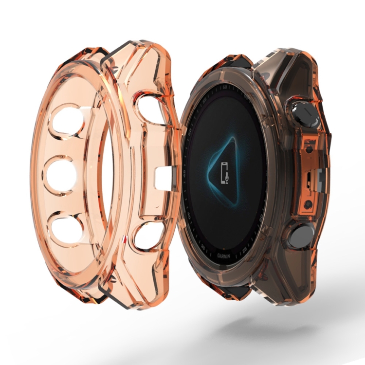 E-shop TPU HALF COVER Kryt pre Garmin Fenix 8 43mm oranžový