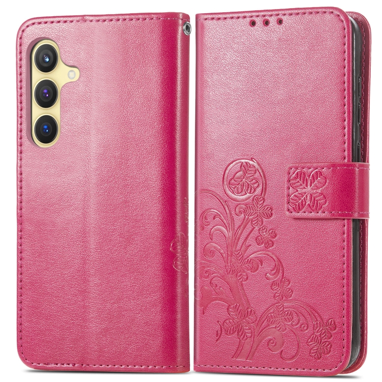 E-shop ART FLOWERS Peňaženkový obal pre Samsung Galaxy S24 Plus 5G tmavoružový