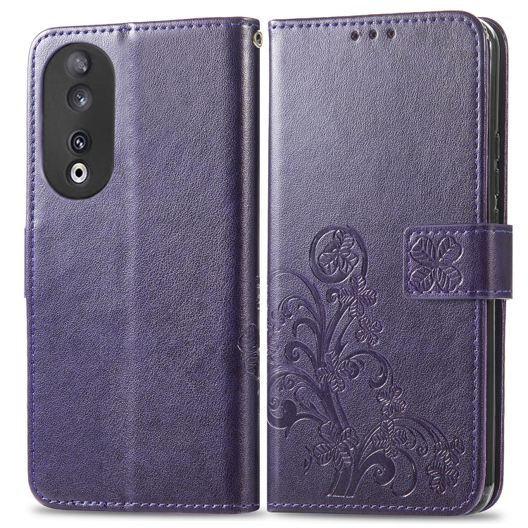 E-shop ART FLOWERS Peňaženkový kryt Honor 90 5G fialový