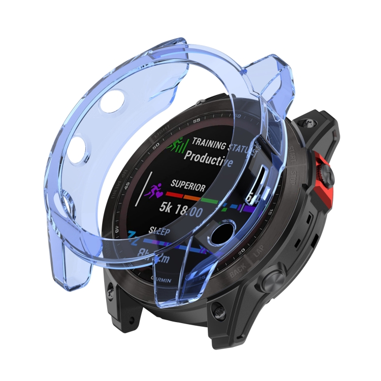 E-shop TPU HALF COVER Obal pre Garmin Fenix 7S Pro modrý