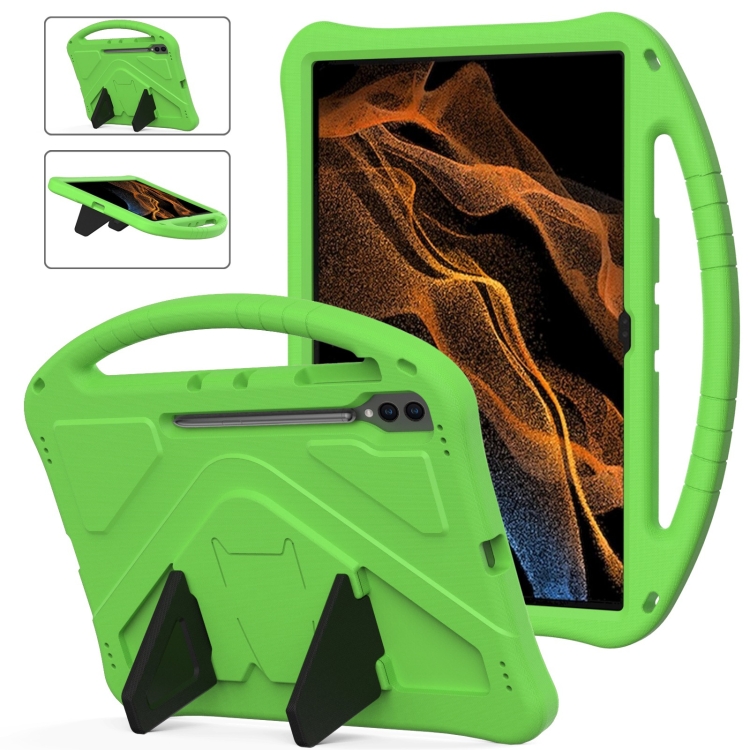 E-shop KIDDO Detský obal pre Samsung Galaxy Tab S9 Ultra / Tab S10 Ultra zelený