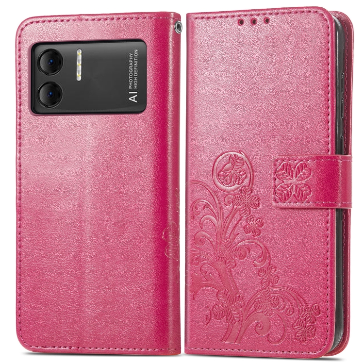 E-shop ART FLOWERS Peňaženkový kryt Doogee X98 / X98 Pro tmavoružový