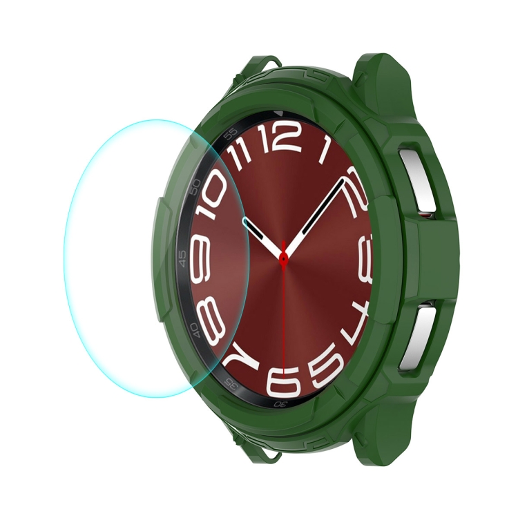 E-shop ENKAY TPU FULL BODY Kryt so sklom Samsung Galaxy Watch6 Classic 43mm zelený