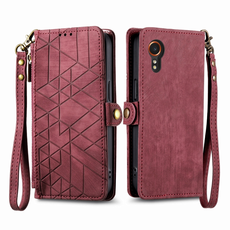E-shop GEOM Peňaženkové puzdro pre Samsung Galaxy Xcover 7 červené