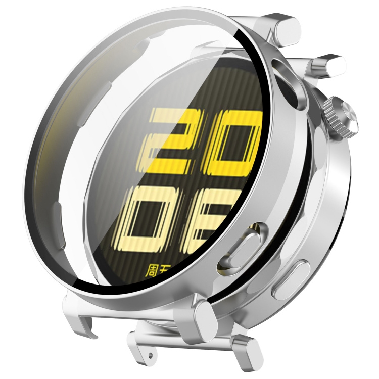 E-shop FULL COVERAGE Plastový kryt so sklom pre Huawei Watch GT 5 41mm strieborný