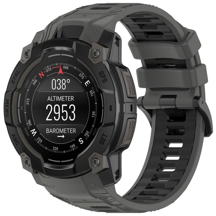 E-shop SPORTY Vymeniteľný silikónový remienok Garmin Instinct 3 45mm GRAY BLACK