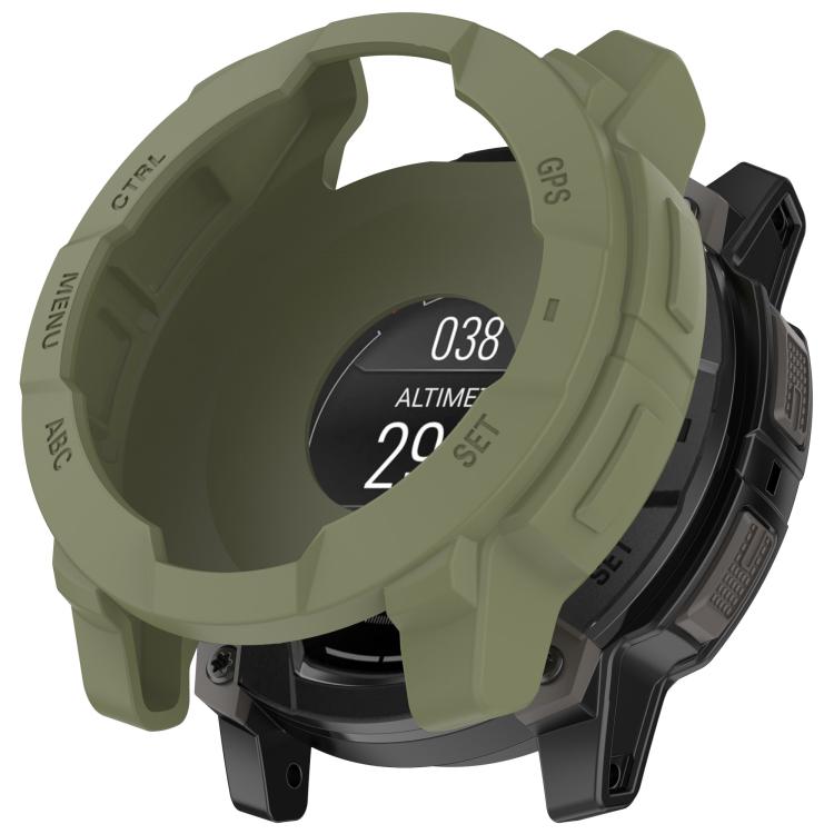 E-shop TPU HALF COVER Kryt pre Garmin Instinct 3 AMOLED 50mm tmavozelený