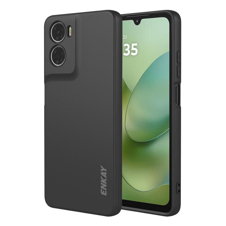 E-shop ENKAY RUBBER Ochranný obal pre Motorola Moto G06 / G06 Power čierny