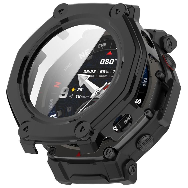 E-shop PC FULL COVER Plastový kryt so sklom pre Amazfit T-Rex 3 Pro 48mm čierny