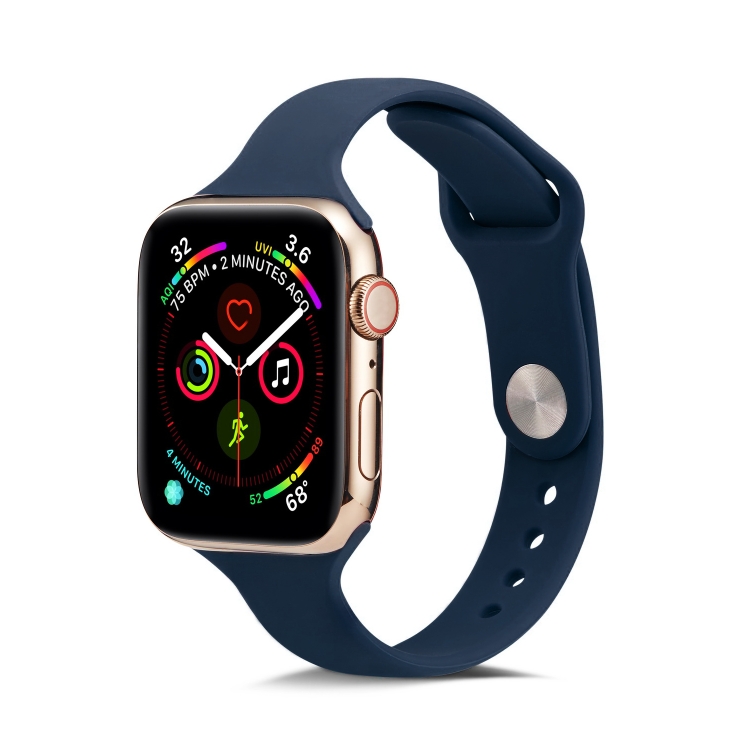 E-shop THIN Silikónový remienok Apple Watch Ultra 1 / 2 / 3 (49mm) / 9 / 8 / 7 (45mm) / 6 / SE / 5 / 4 (44mm) / 3 / 2 / 1 (42mm) DARK BLUE