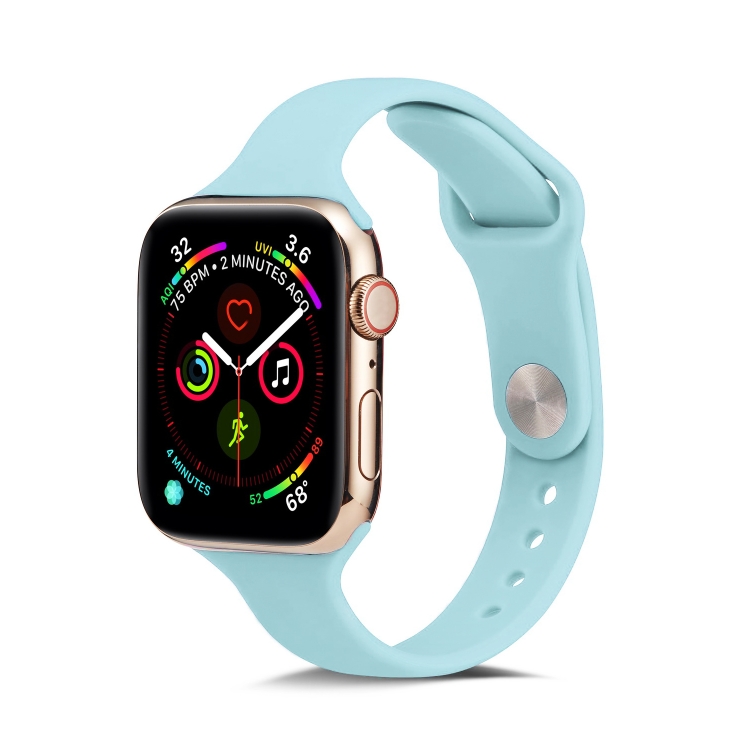 E-shop THIN Silikónový remienok Apple Watch Ultra 1 / 2 / 3 (49mm) / 9 / 8 / 7 (45mm) / 6 / SE / 5 / 4 (44mm) / 3 / 2 / 1 (42mm) LIGHT BLUE