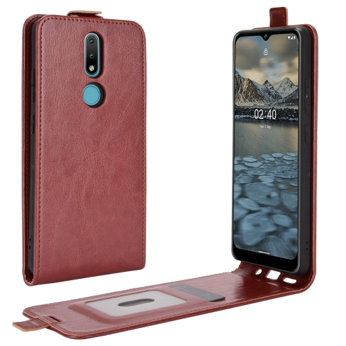 E-shop Vyklápacie puzdro Nokia 2.4 hnedé