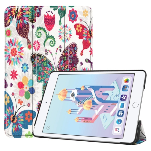 FORCELL LEATHER Zaklápací obal iPad Mini 4 / Mini 5 (2019) BUTTERFLY